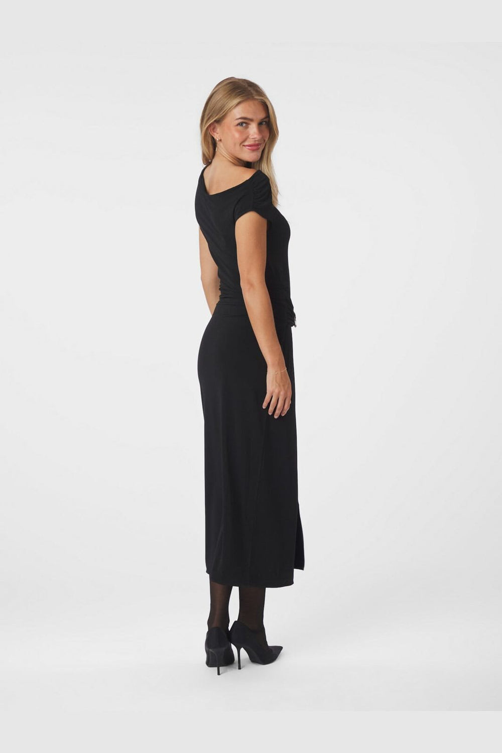 Neo Noir - Minja Drapy Dress 165728 - 100 - Black
