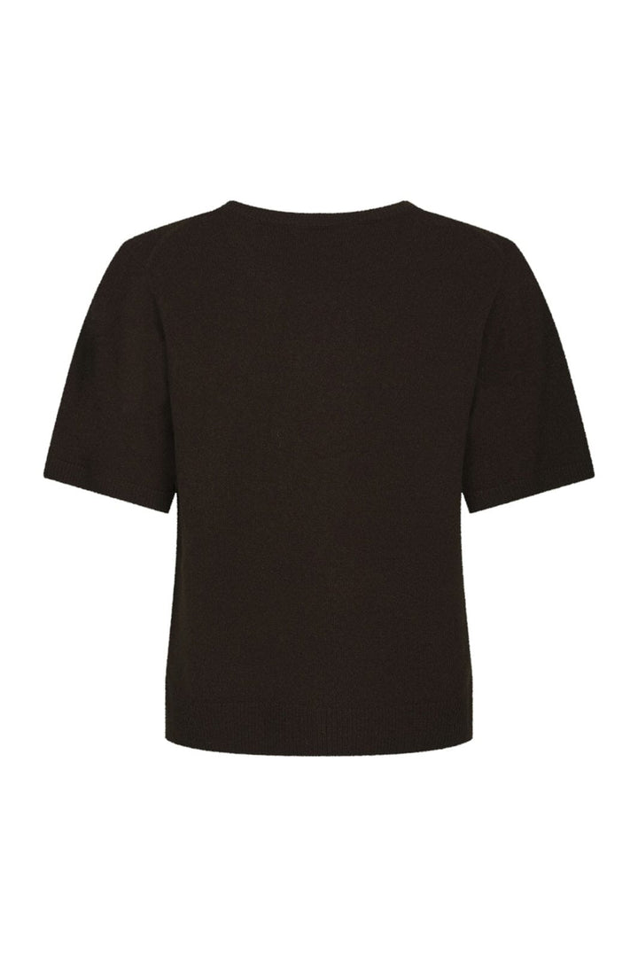 Neo Noir - Missy Wool Knit Tee 167772 - 676 - Dark Brown