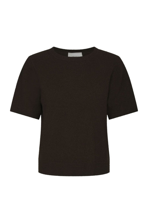 Neo Noir - Missy Wool Knit Tee 167772 - 676 - Dark Brown