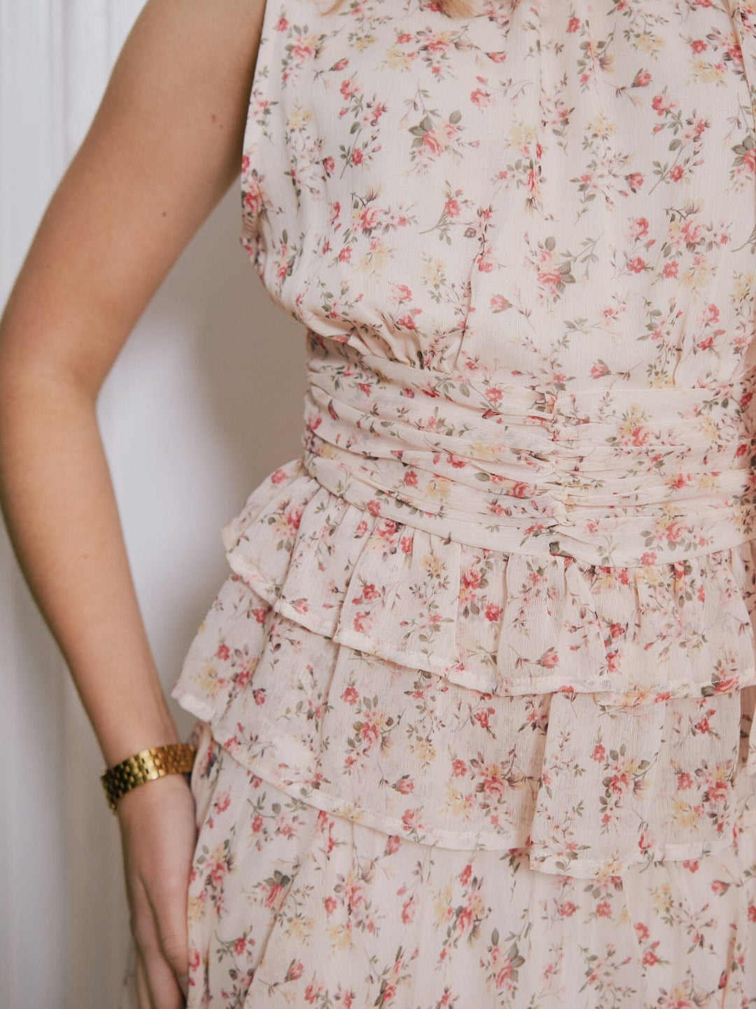 Neo Noir - Morris Meadow Printed Skirt 166447 - 122 - Creme Nederdele 