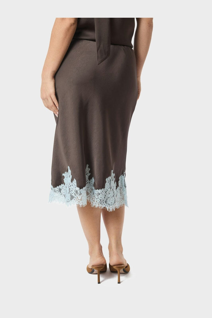 Neo Noir - Naira Lace Skirt 167839 - 676 - Dark Brown