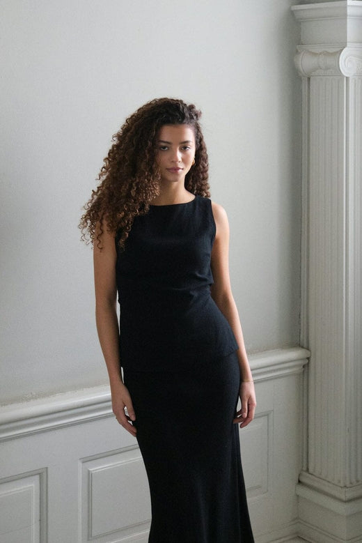 Neo Noir - Nassa Linen Top 165623 - 100 - Black Toppe 