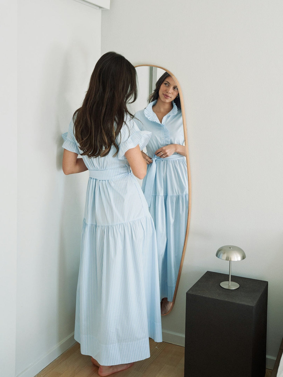 Neo Noir - Nellie Soft Stripe Dress 168230 - 145
