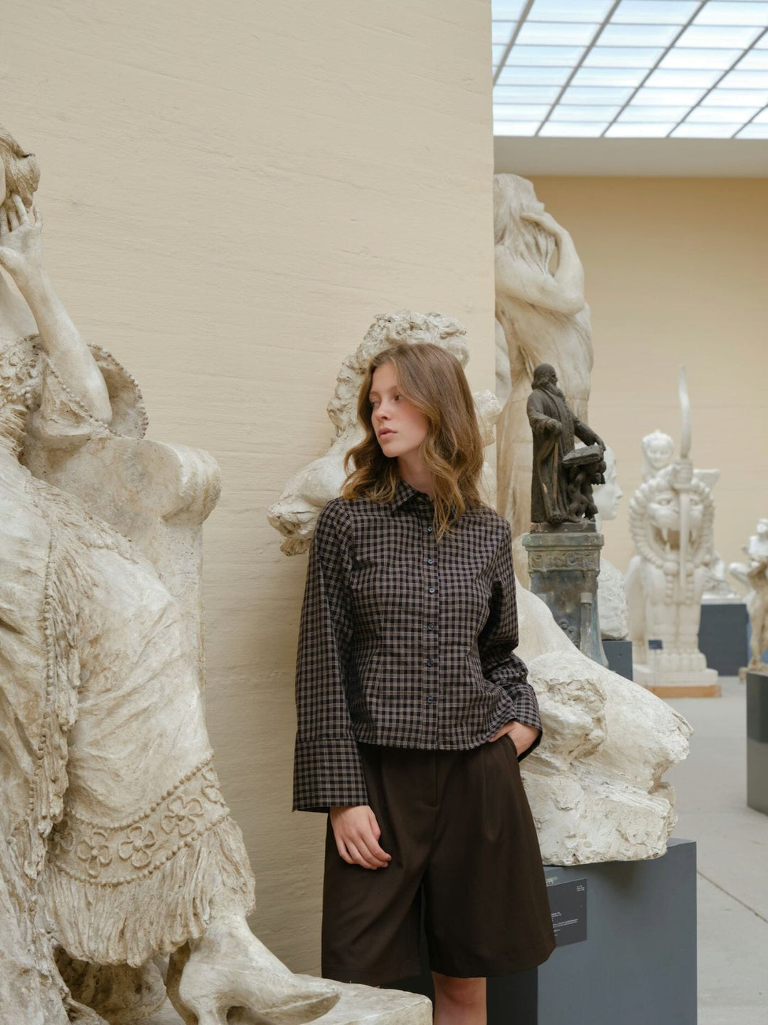 Neo Noir - Nika Structure Shorts 164538 - 676 - Dark Brown Shorts 