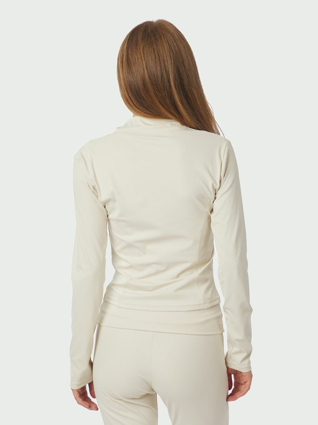 Neo Noir - Nolana Zip Blouse 167175 - 124 - Ivory Bluser 