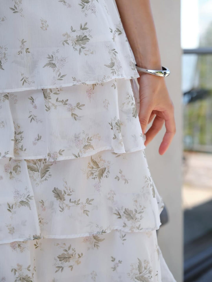 Neo Noir - Noorie Flower Dress 165005 - 121 - Off White Kjoler 