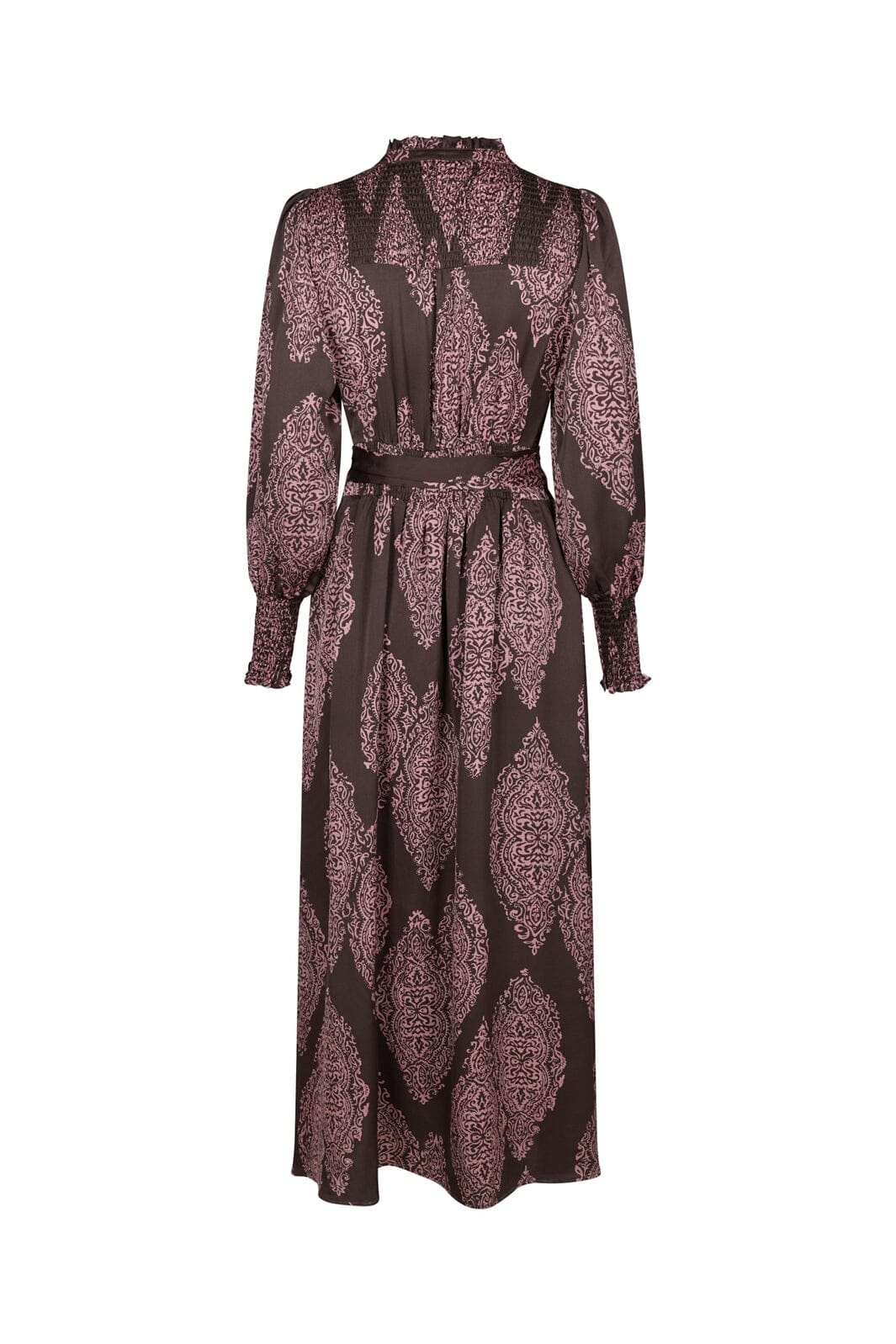 Neo Noir - Novalee Paisley Drop Dress 164473 - 486 - Dark Brown/Evening Rose