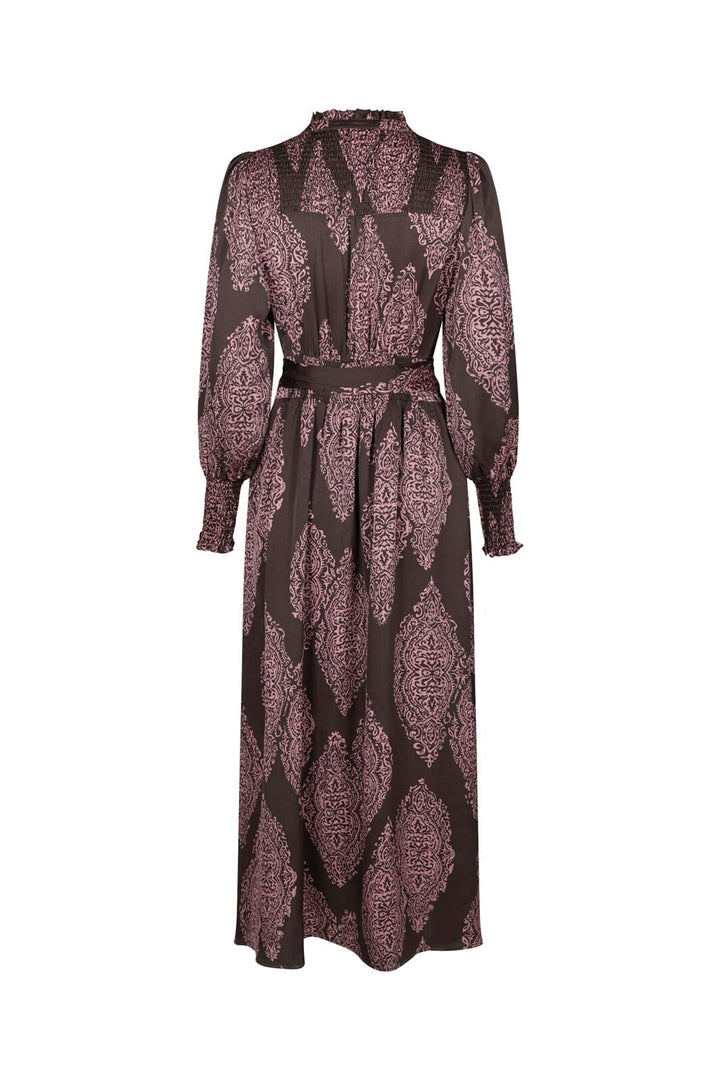 Neo Noir - Novalee Paisley Drop Dress 164473 - 486 - Dark Brown/Evening Rose