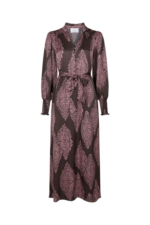 Neo Noir - Novalee Paisley Drop Dress 164473 - 486 - Dark Brown/Evening Rose