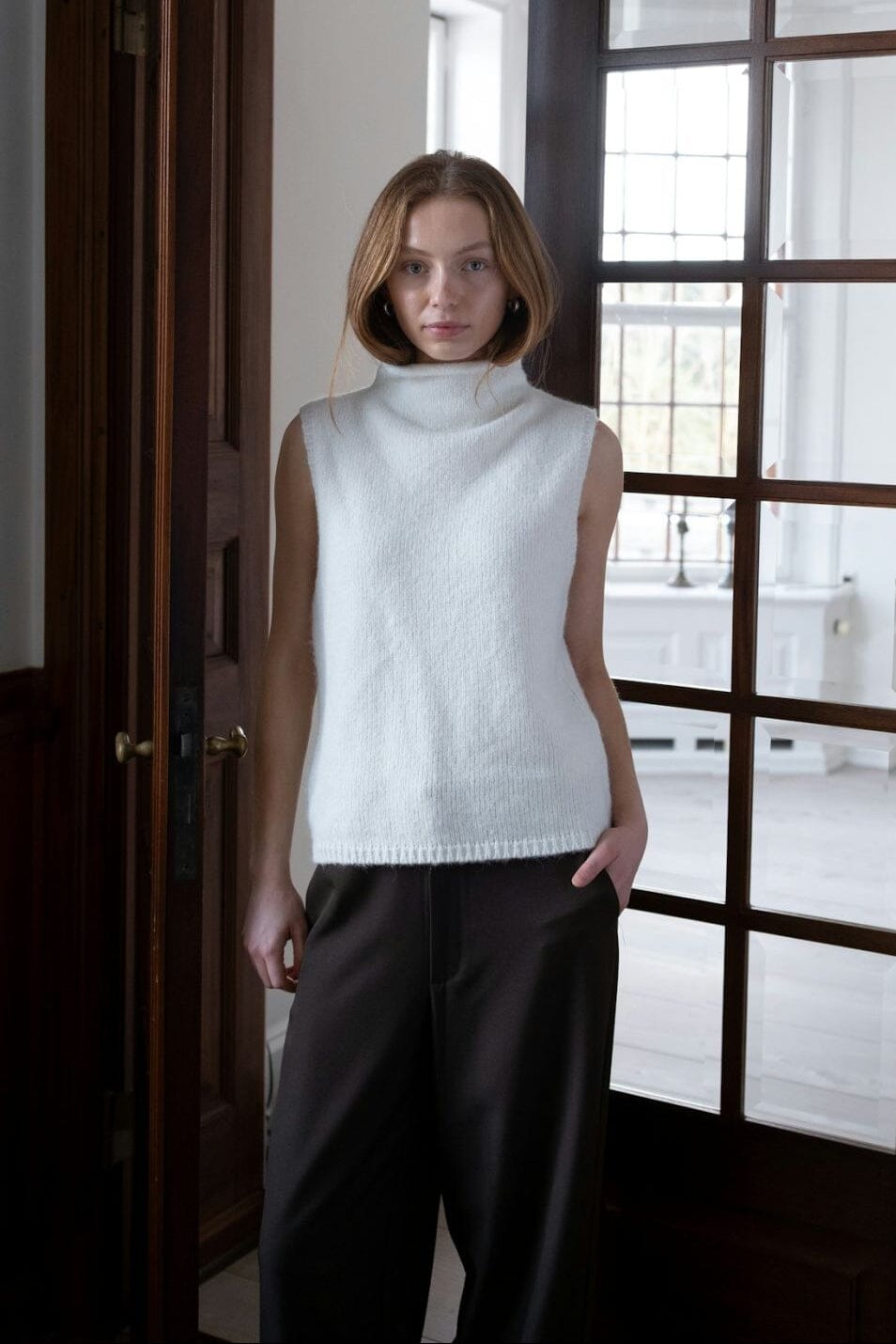 Neo Noir - Odelia Knit Top 161753 - 121 - Off White Toppe 