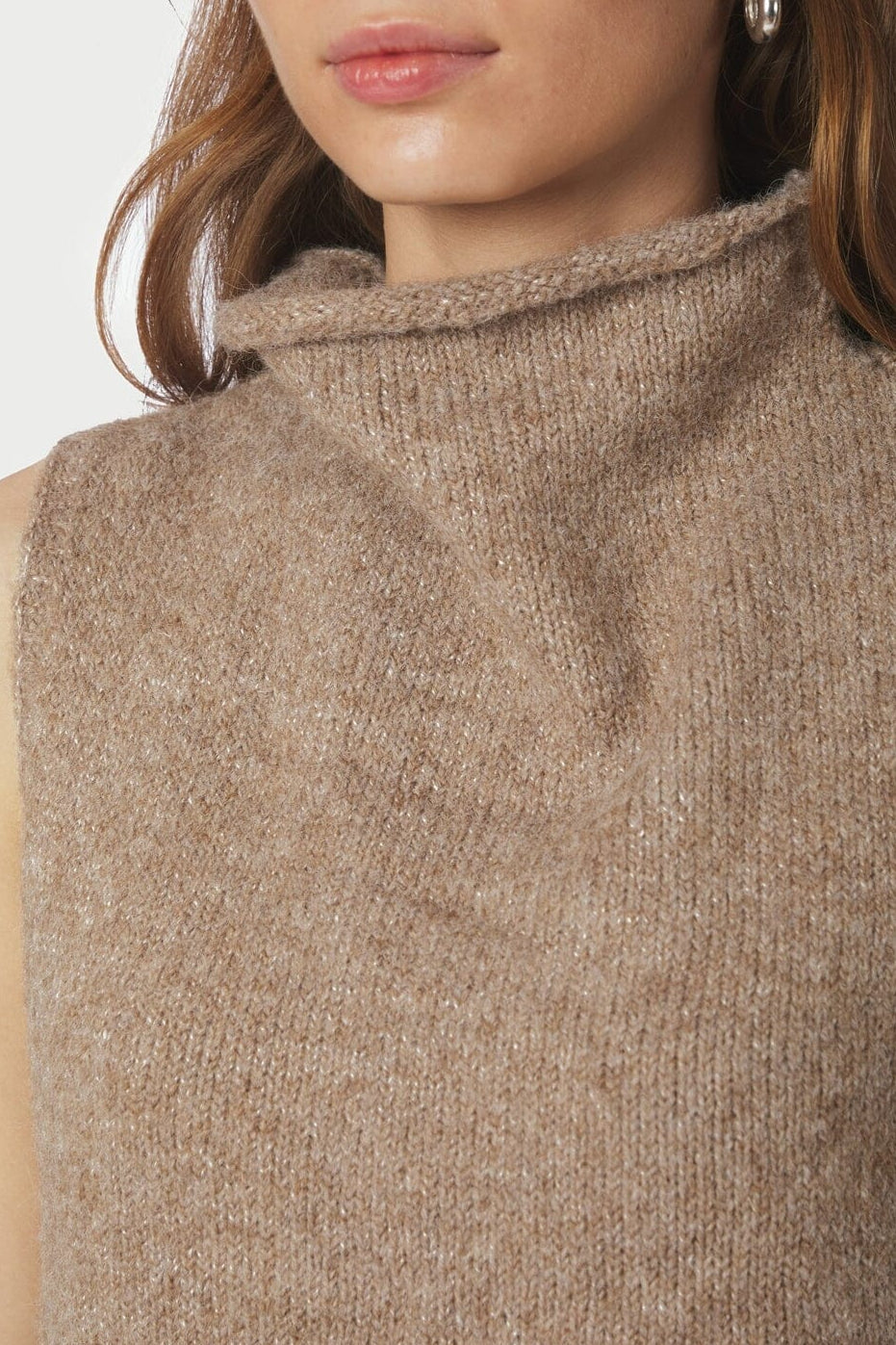 Neo Noir - Odelia Knit Top 161753 - 125 - Dark Sand