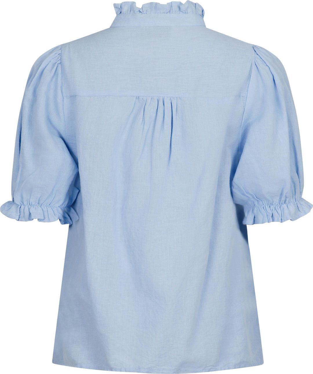 Neo Noir - Odesa Linen Blouse - Light Blue