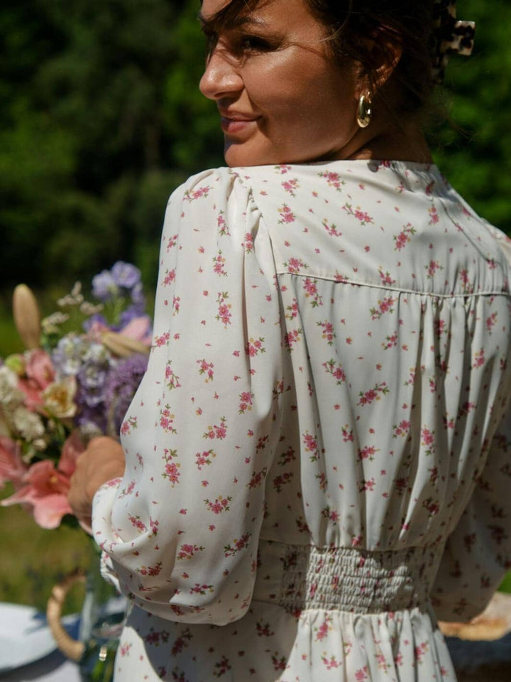 Forudbestilling - Neo Noir - Olana Fleurie Flower Dress 166217 - 754 - Light Pink Kjoler 