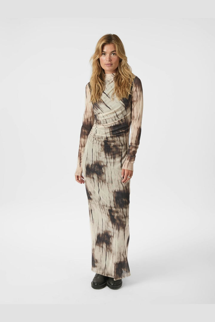 Neo Noir - Onessa Faded Mesh Dress 166016 - 306 - Dusty Brown
