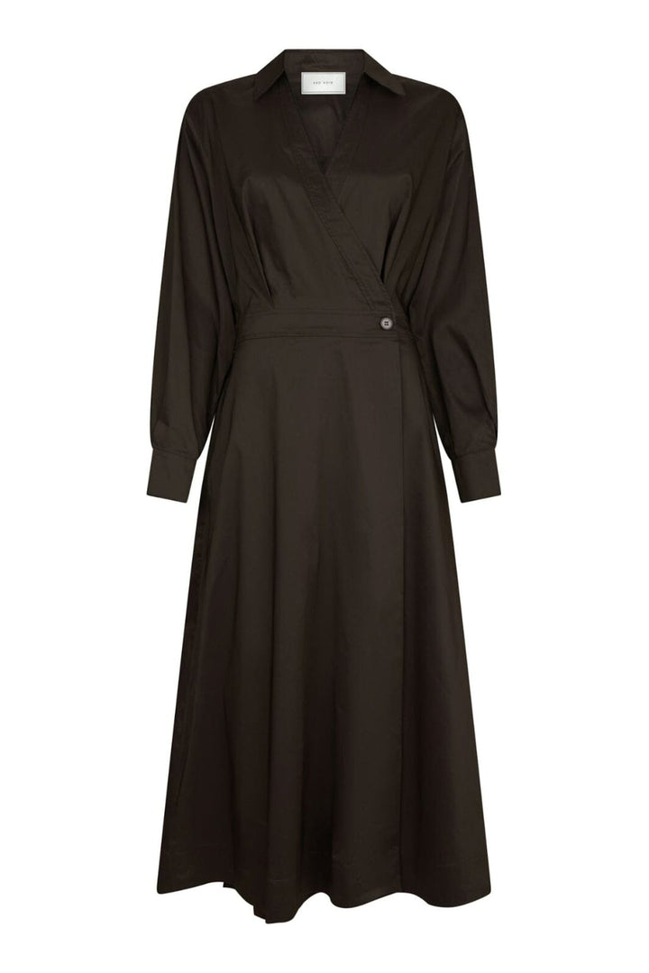Neo Noir - Ottana Poplin Dress 168079 - 584 - Chocolate Brown Kjoler 