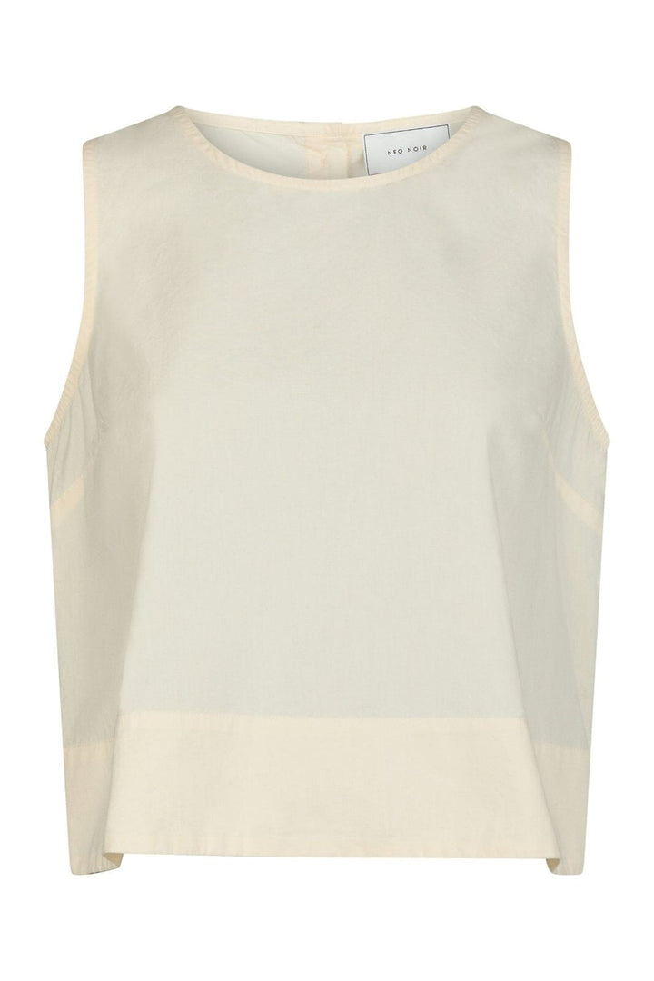 Neo Noir - Polly C Poplin Top - Light Yellow