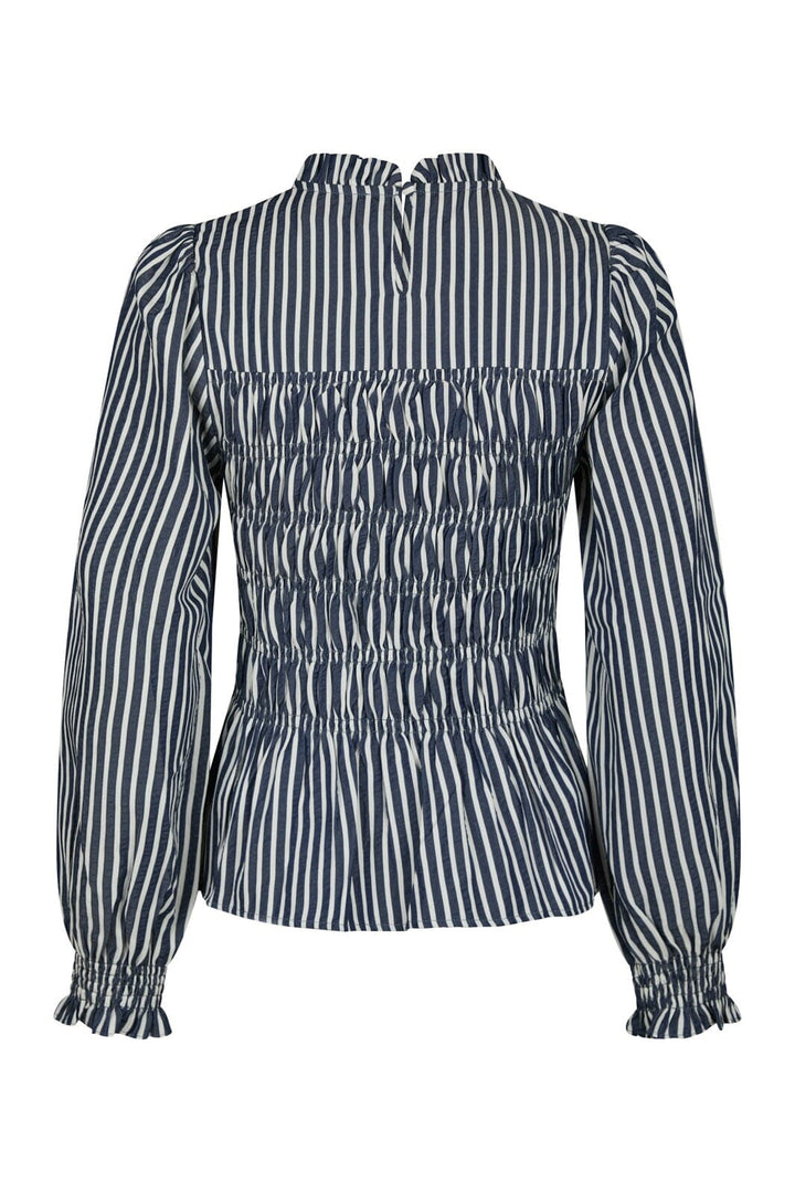 Neo Noir - Possa Big Stripe Blouse 168022 - 141 - Navy