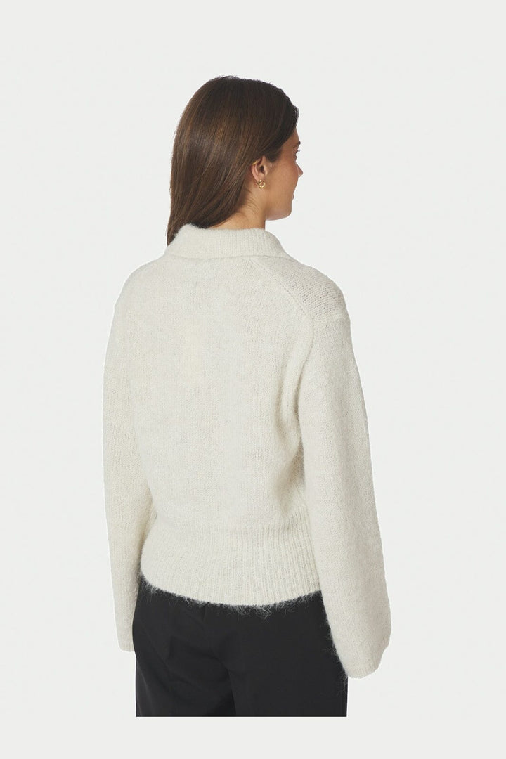 Neo Noir - Ramera Fluffy Knit Cardigan 168267 - 121 - Off White