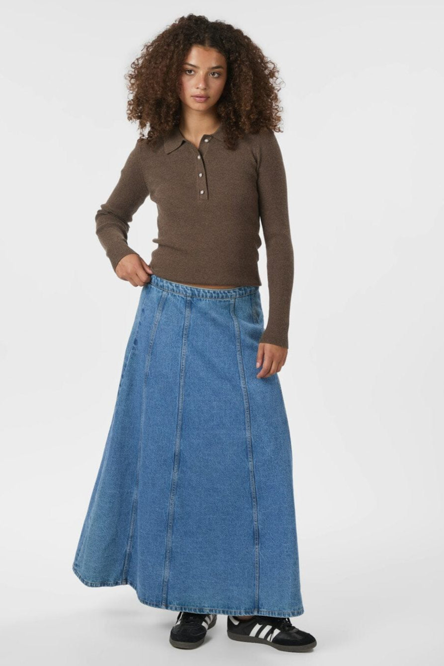 Neo Noir - Raya Denim Skirt 164339 - 843 - Vintage Blue
