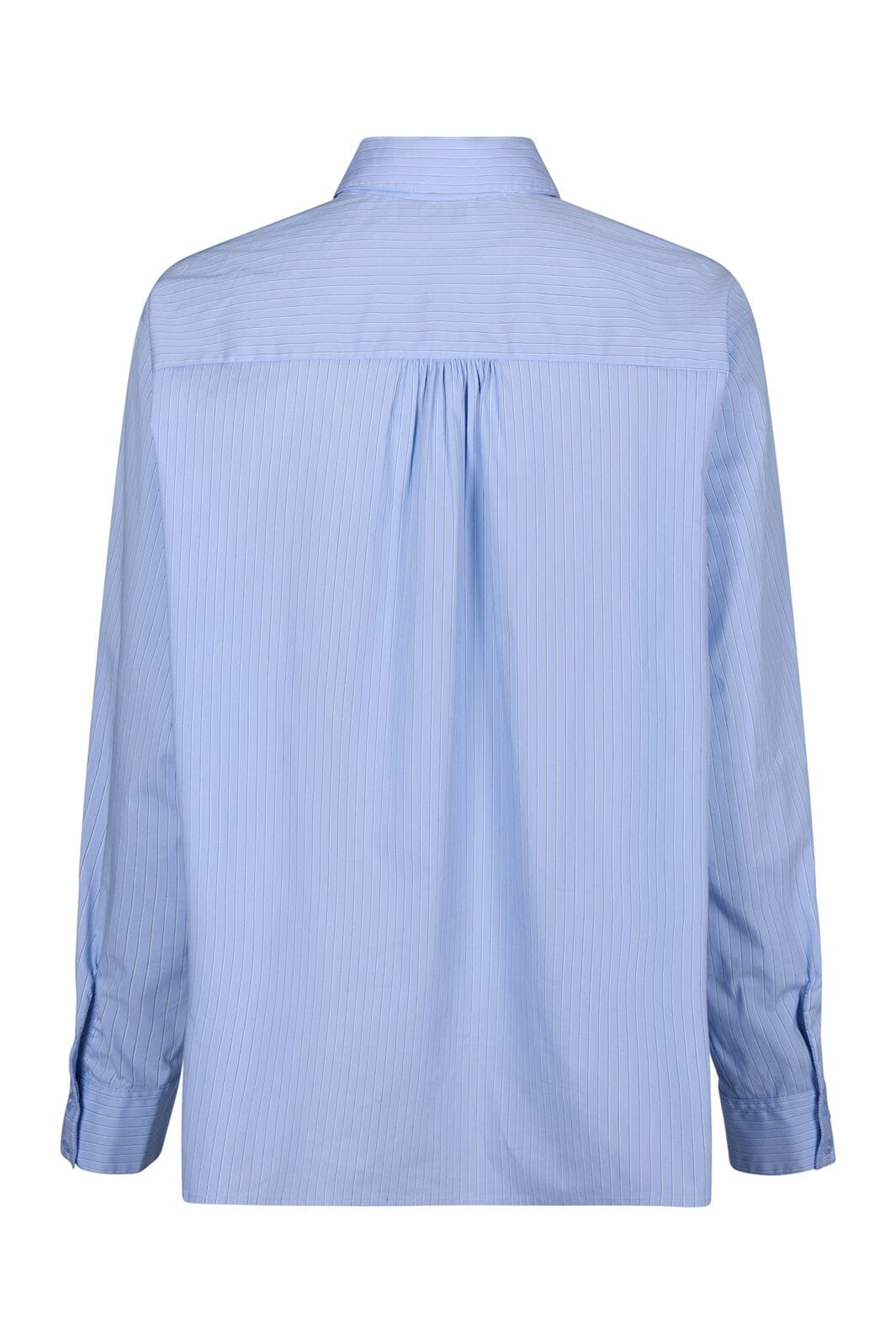 Neo Noir - Rochelle Scarf Fine Stripe Shirt 170095 - 145 - Light Blue