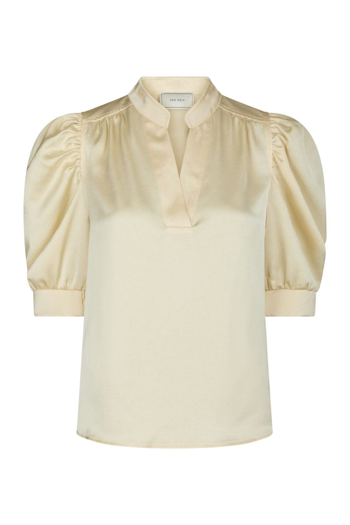 Neo Noir - Roella Heavy Sateen Blouse 162590 - 191 - Light Yellow