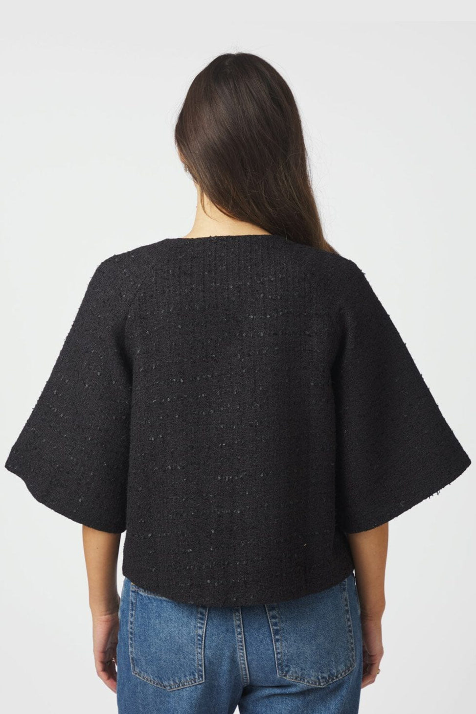Neo Noir - Rosella Boucle Mini Jacket 166488 - 100 - Black