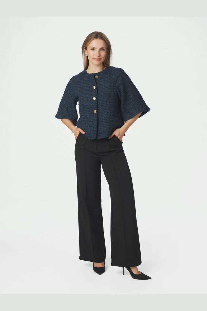 Neo Noir - Rosella Boucle Mini Jacket 166488 - 141 - Navy