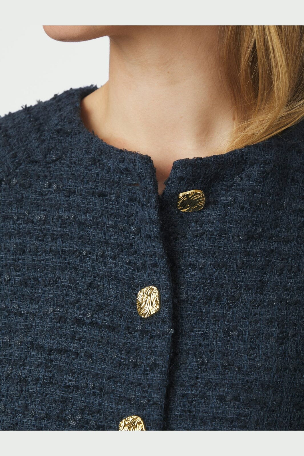 Neo Noir - Rosella Boucle Mini Jacket 166488 - 141 - Navy