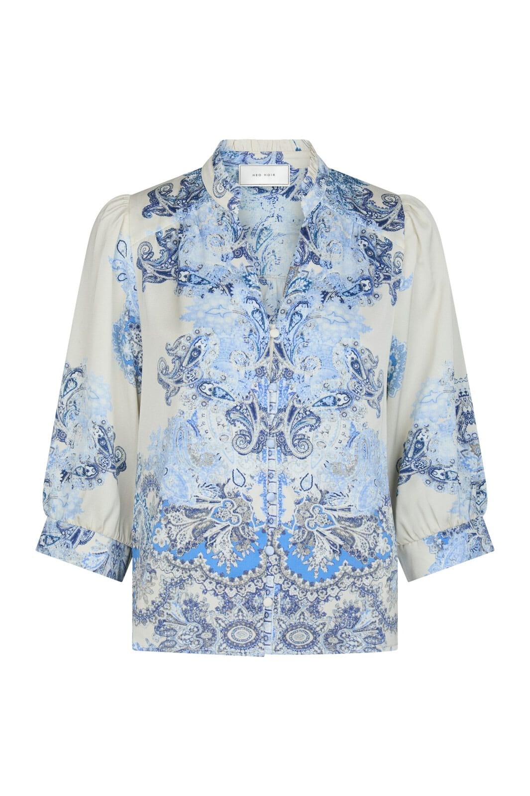 Neo Noir - Roselle Artist Paisley Blouse 165558 - 510 - Powder Blue