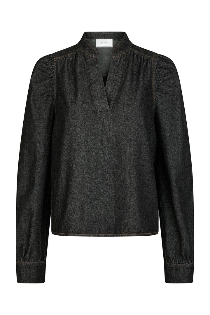 Neo Noir - Rosslyn Denim Blouse 164285 - 534 - Dark Blue