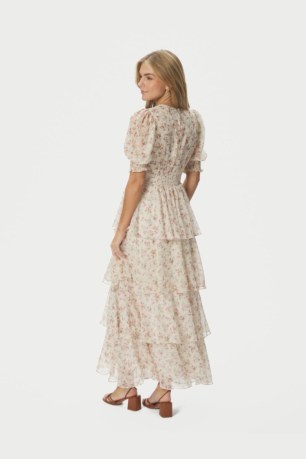 Neo Noir - Sable Meadow Printed Dress 167707 - 122 - Creme