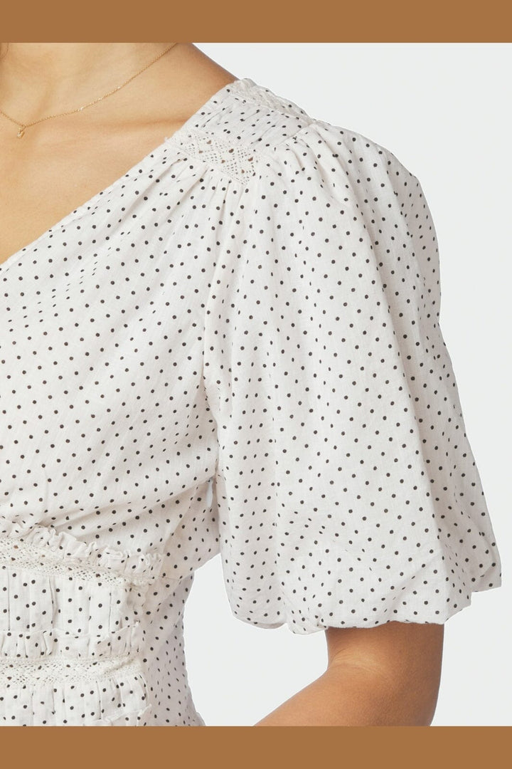 Neo Noir - Sapura Mini Dot Blouse 168957 - 120 - White