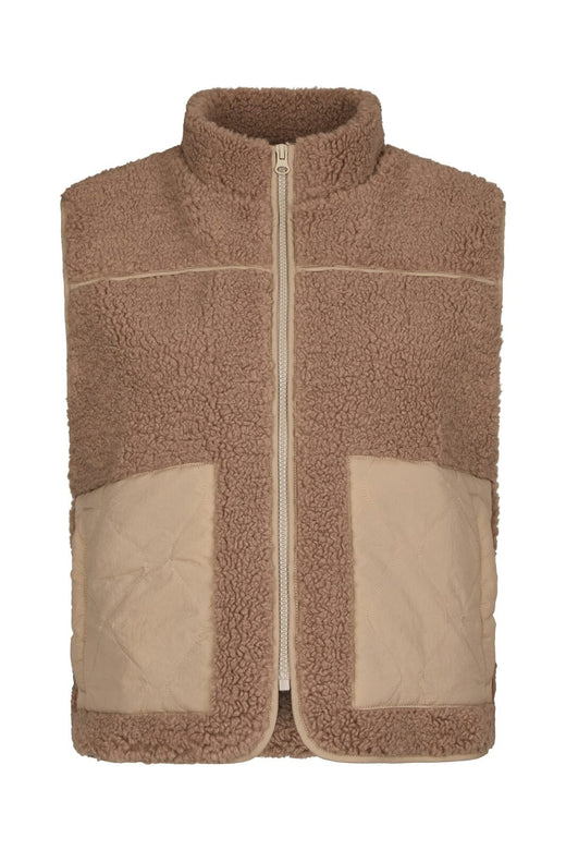 Neo Noir - Scout Teddy Waistcoat 155725 - 214 - Taupe