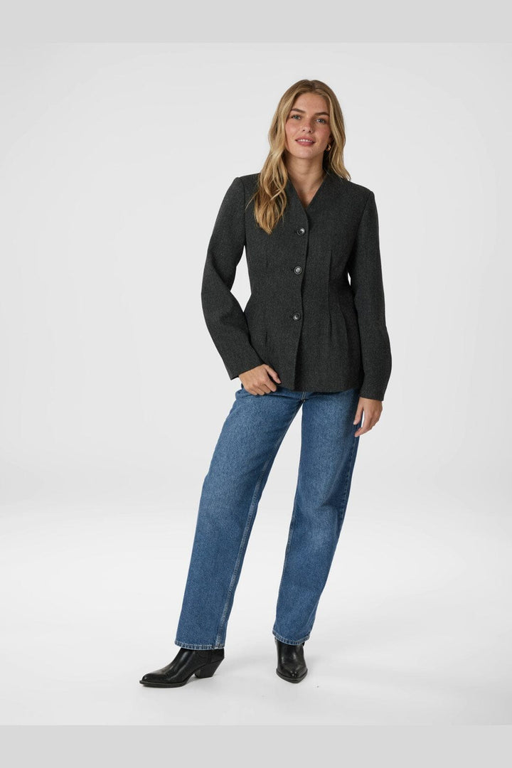 Neo Noir - Senara Blazer 165885 - 107 - Dark Grey Melange