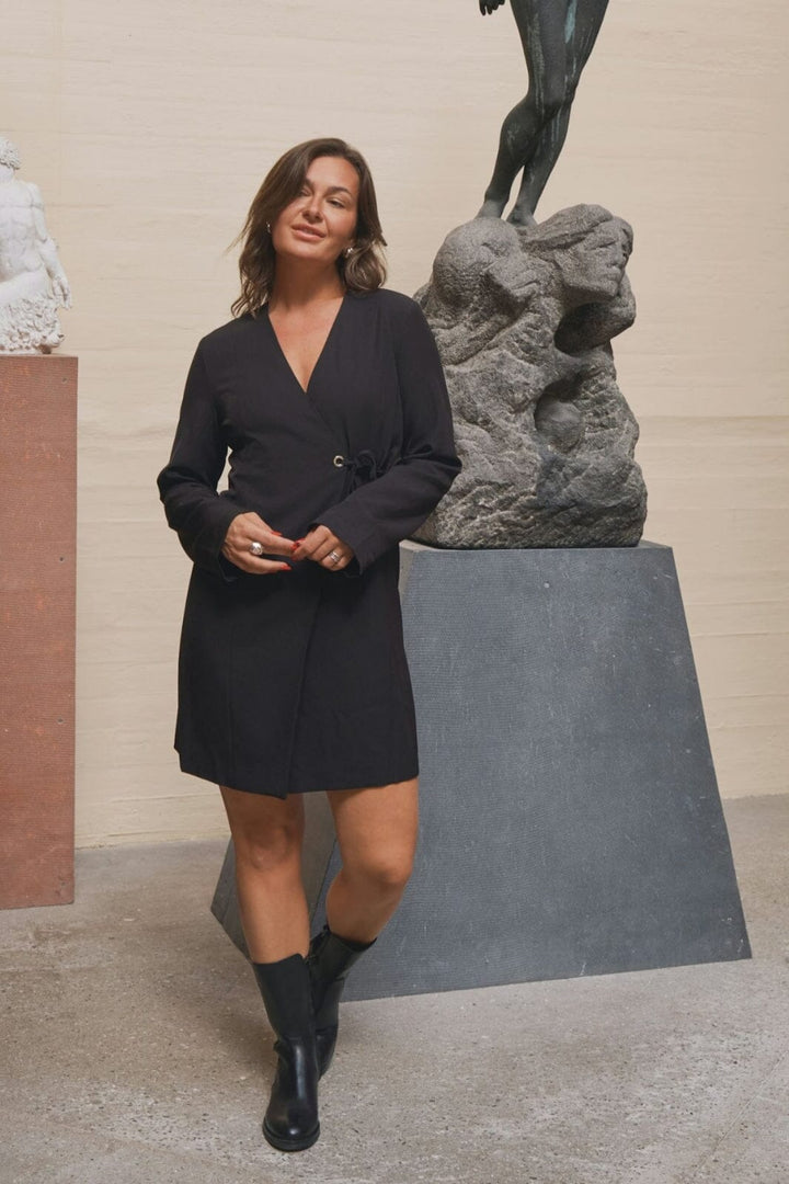 Neo Noir - Sendra Eyelet Dress 166952 - 100 - Black Kjoler 