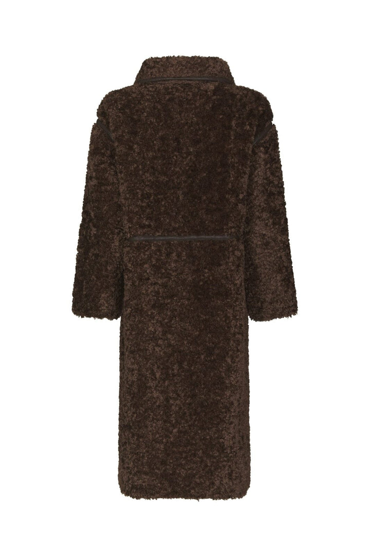 Neo Noir - Senta Faux Fur Coat 168325 - 676 - Dark Brown