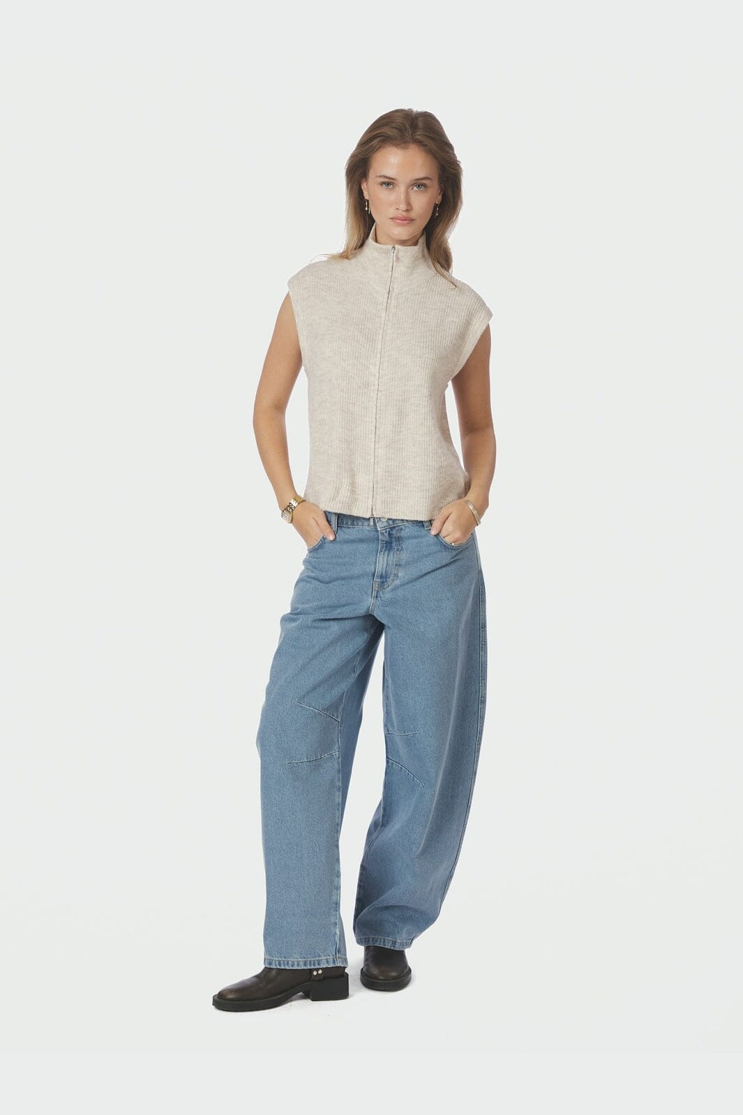 Neo Noir - Shanelle Knit Vest 168221 - 124 - Ivory