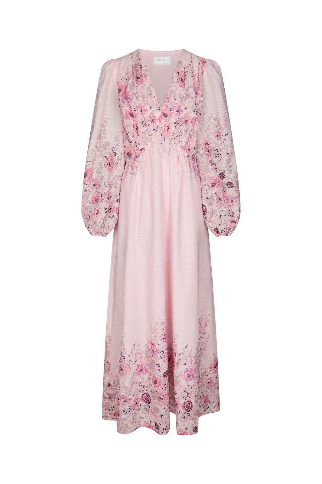 Neo Noir - Silfi Flower Print Dress 164828 - 630 - Dusty Rose