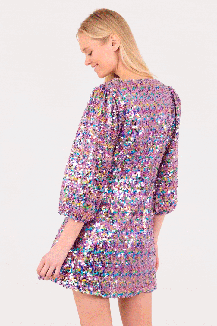 Neo Noir - Sloane Confetti Sequins Dress - Multi Kjoler 