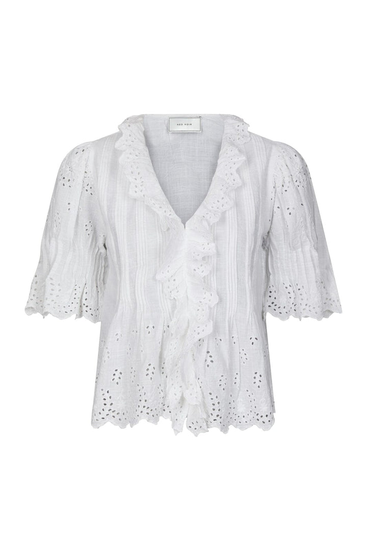 Neo Noir - Talise Emb Blouse 168711 - 120 - White
