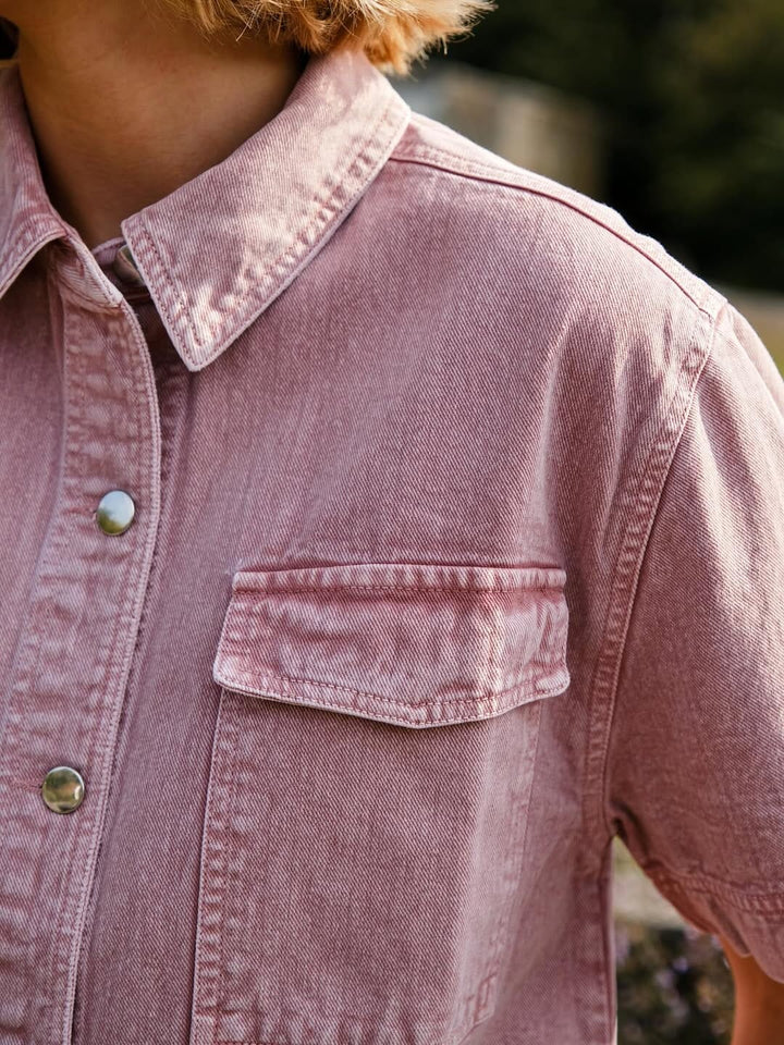 Neo Noir - Tiki Solid Shirt 166370 - 171 - Ash Rose Skjorter 