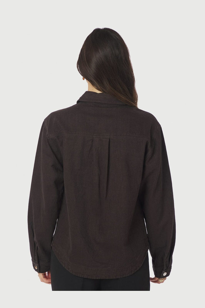 Neo Noir - Tikken Solid Jacket 167231 - 676 - Dark Brown