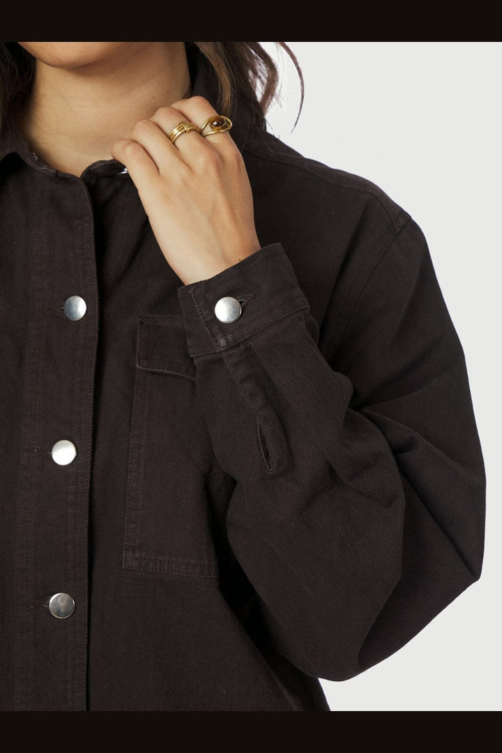 Neo Noir - Tikken Solid Jacket 167231 - 676 - Dark Brown