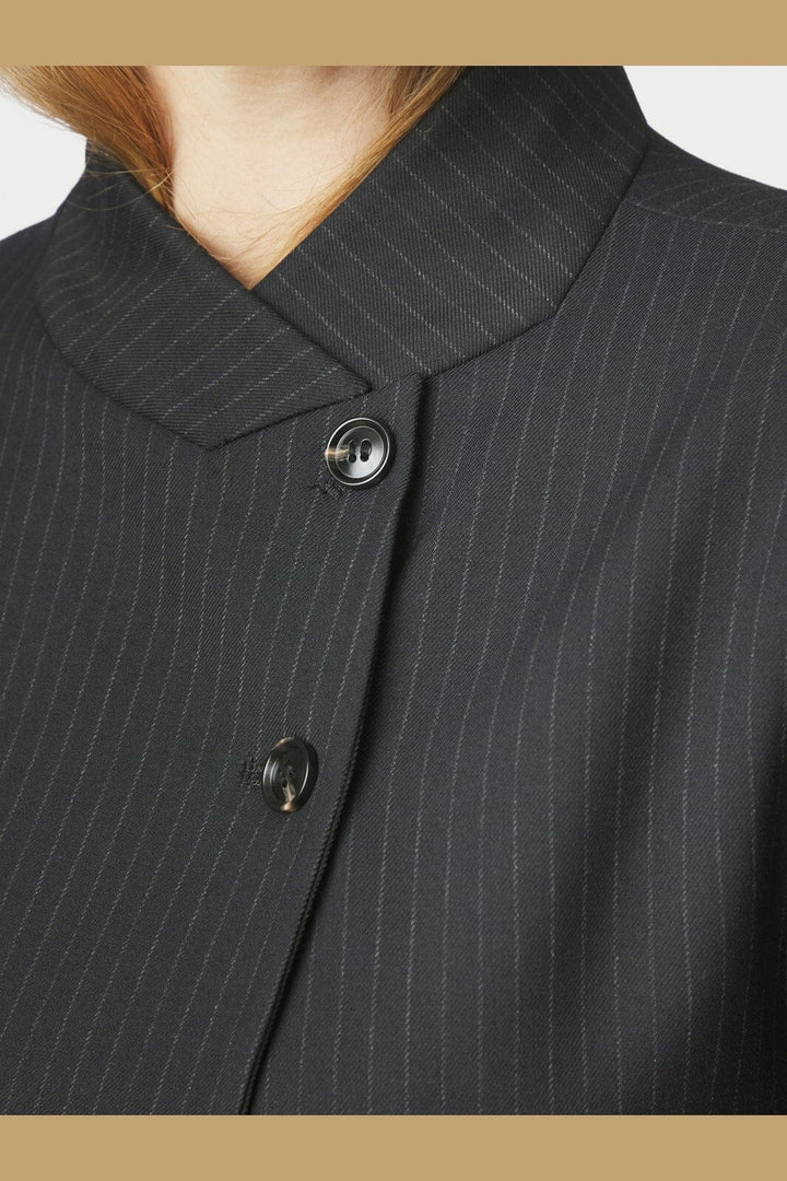Neo Noir - Tiria Slim Pinstripe Blazer 169991 - 702 - Dark Navy