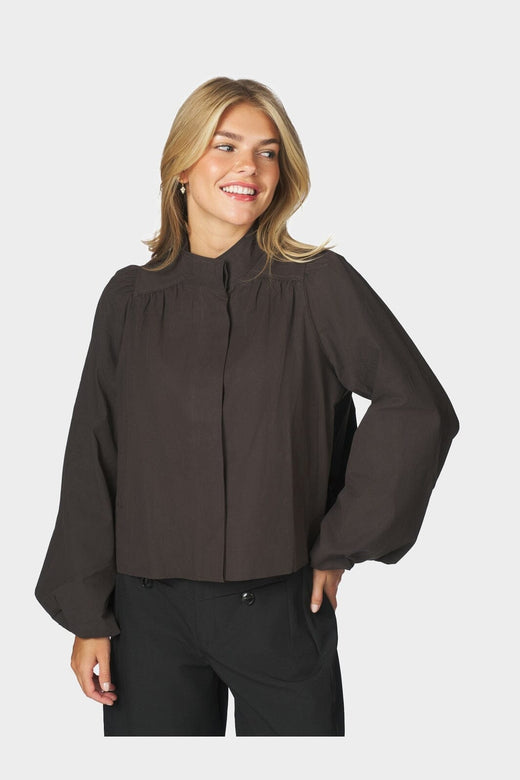 Neo Noir - Tirsa Twill Jacket 168103 - 676 - Dark Brown