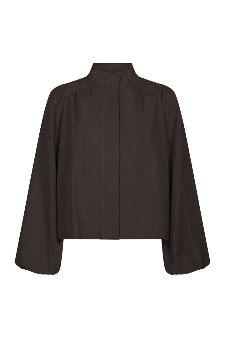 Neo Noir - Tirsa Twill Jacket 168103 - 676 - Dark Brown