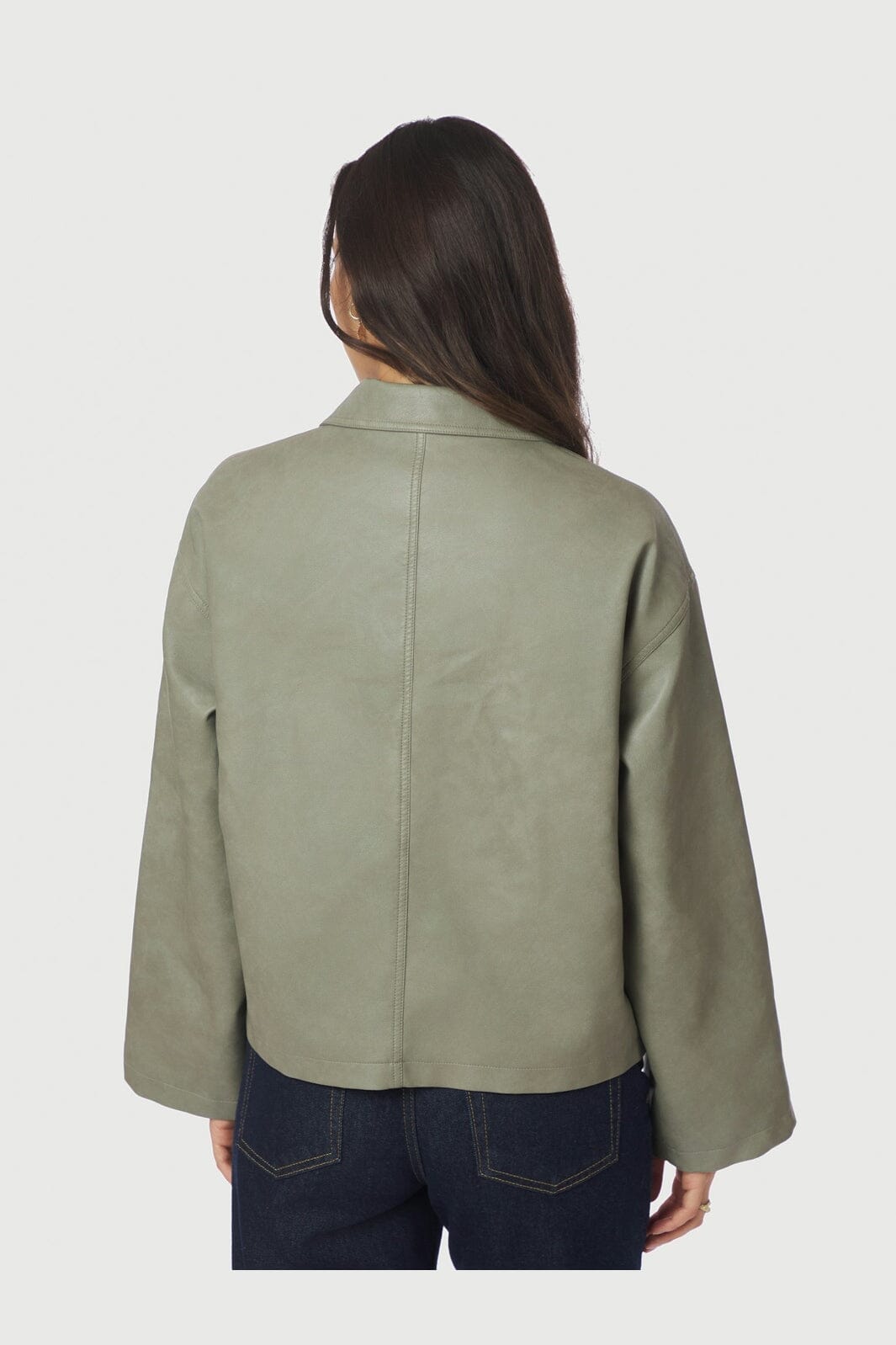 Neo Noir - Titan Faux Leather Jacket 164002 - 232 - Soft Green