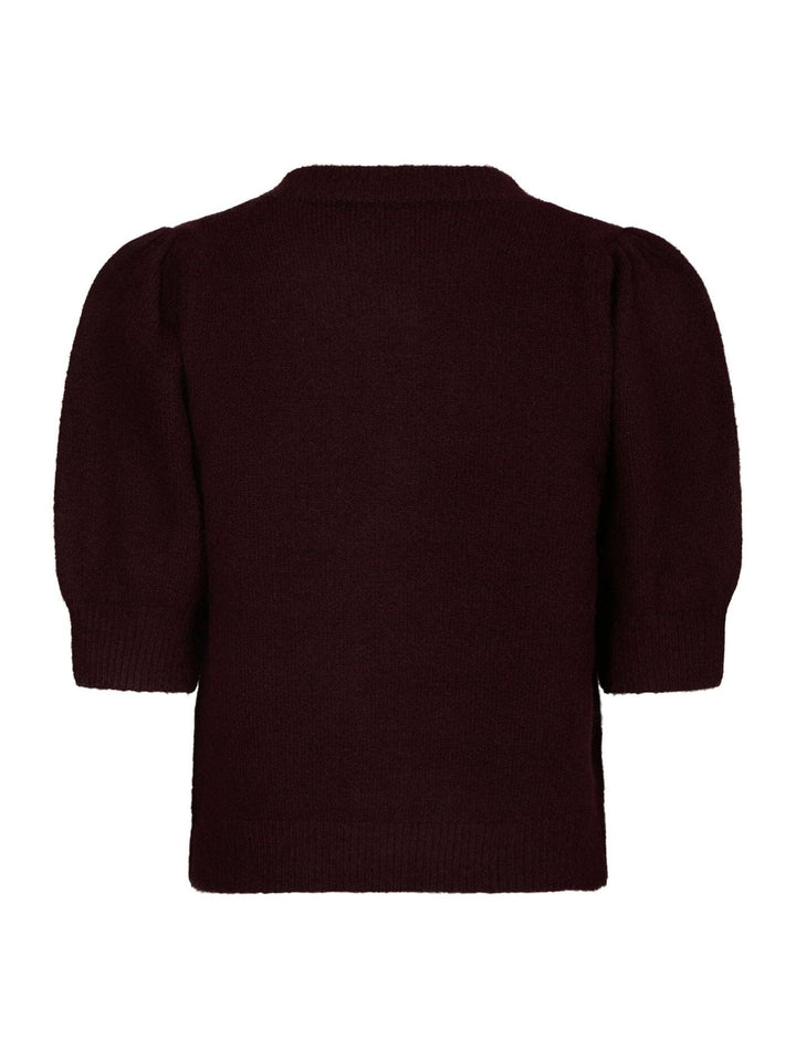 Neo Noir - Trudy Pearl Deco Knit Cardigan 167472 - 682 - Wine Cardigans 