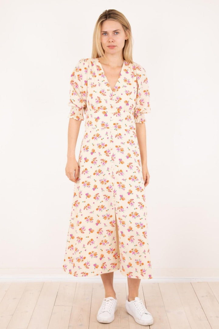 Neo Noir - Valley Fairytale Dress - Creme Kjoler 