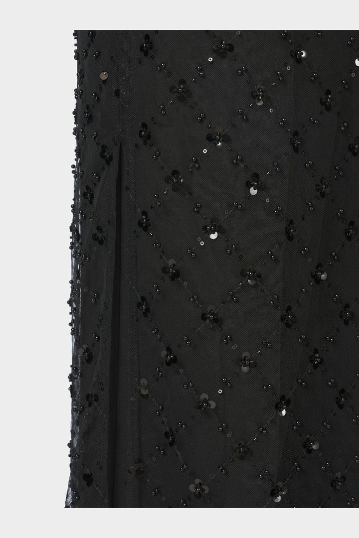 Neo Noir - Vianey Mesh Deco Skirt 171049 - 100 - Black
